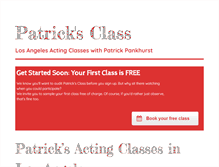 Tablet Screenshot of patricksclass.com